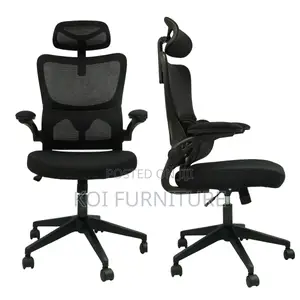 Office Chairs; High Back Ergonomic Office Chairs With Flipping Arms