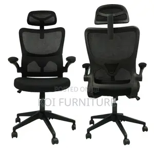 Office Chairs; High Back Ergonomic Office Chairs With Flipping Arms