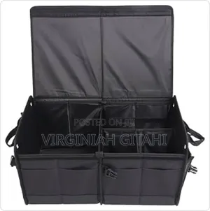 60x35x30cm Heavy Duty 3 Partition Foldable Car Boot Organizer