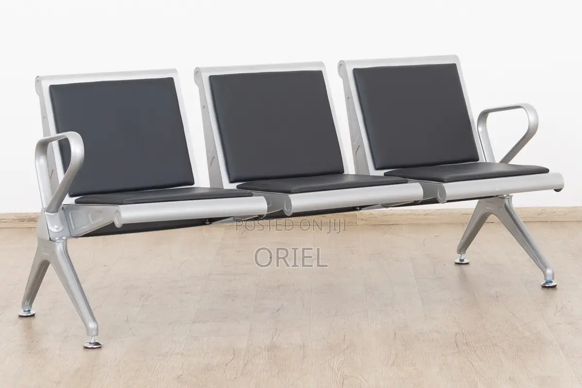 Office Bench : Advanced 3-Link Heavy-Duty Office Waiting Bench