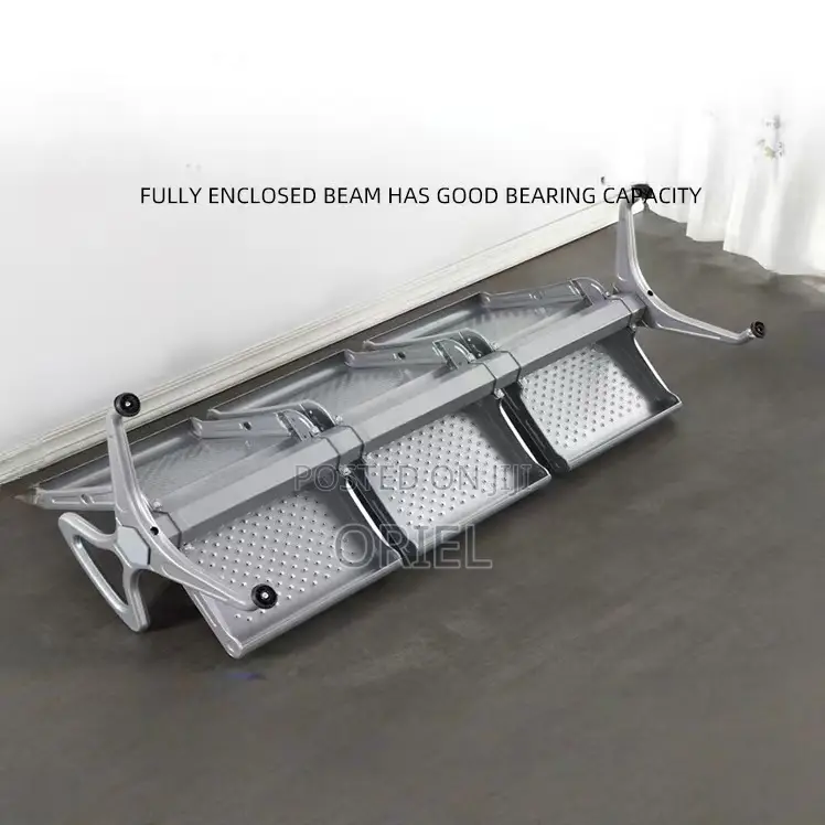 Office Bench : Advanced 3-Link Heavy-Duty Office Waiting Bench