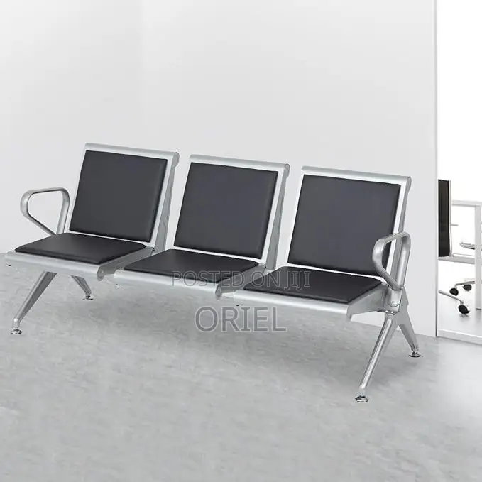 Office Bench : Advanced 3-Link Heavy-Duty Office Waiting Bench