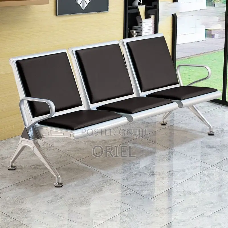 Office Bench : Advanced 3-Link Heavy-Duty Office Waiting Bench