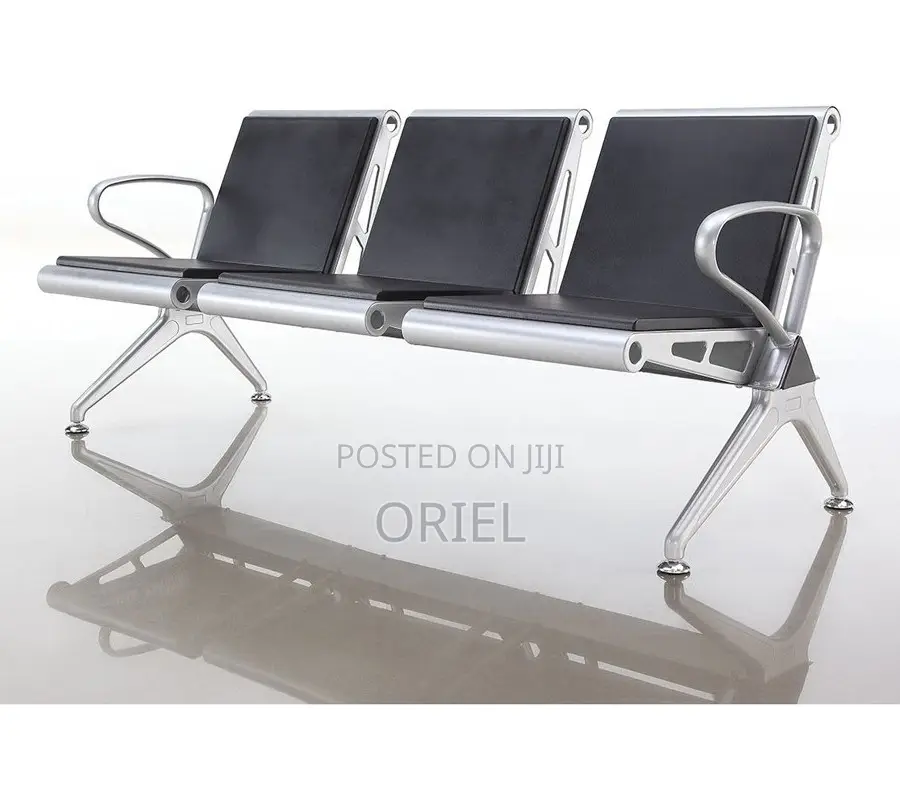 Office Bench : Advanced 3-Link Heavy-Duty Office Waiting Bench