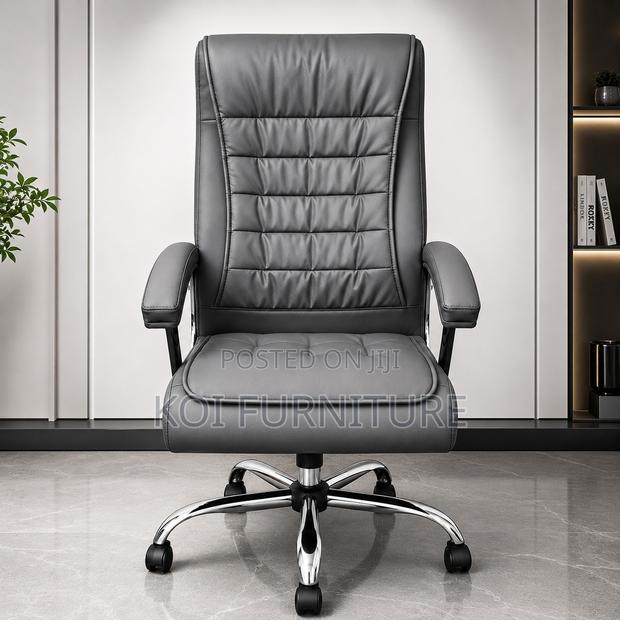 Office Chairs; Strong Leather Executive High Backrest Starbase Chairs - main view