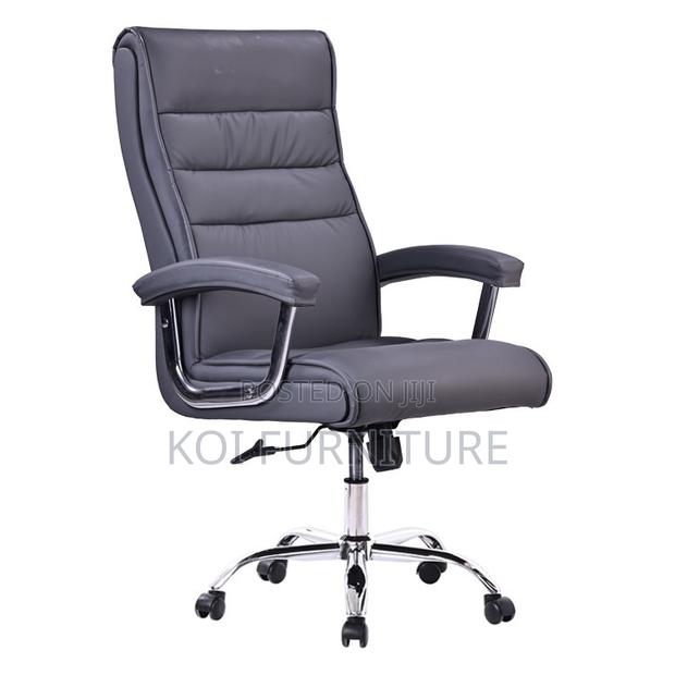Office Chairs; Strong Leather Executive High Backrest Starbase Chairs - thumbnail 2