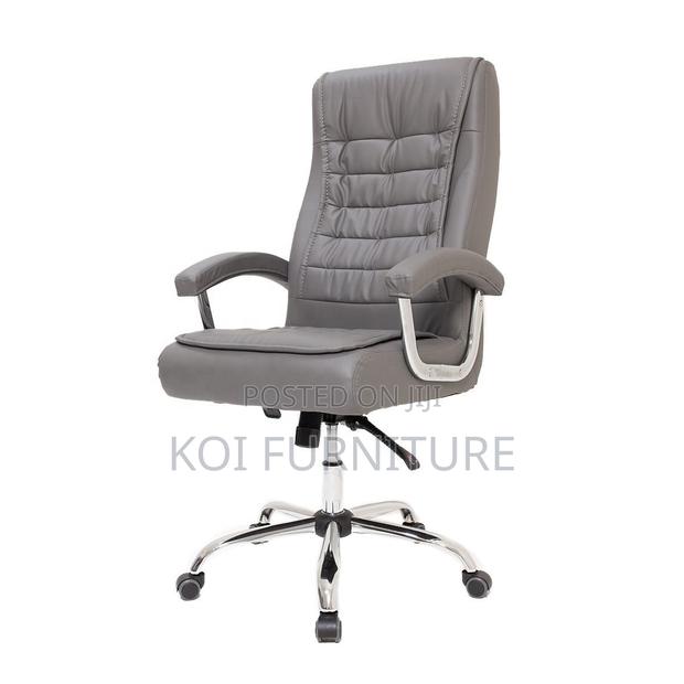 Office Chairs; Strong Leather Executive High Backrest Starbase Chairs - thumbnail 3