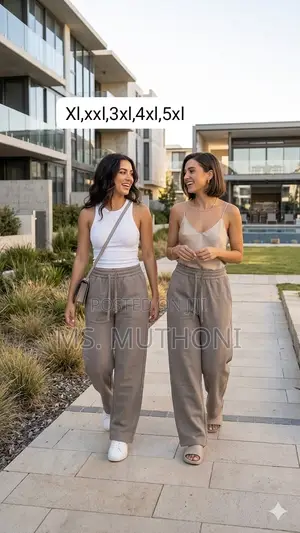 Heavy Unisex Wide Leg Baggy Sweatpants in Stock