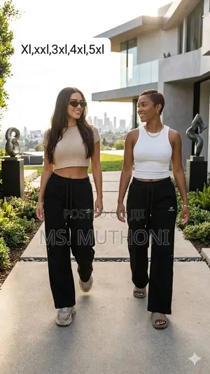 Heavy Unisex Wide Leg Baggy Sweatpants in Stock