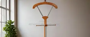 Hangers; Mahogany Long Office Coat and Hat Hangers