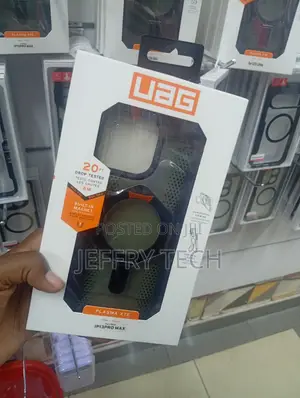iPhone 13 Pro Max Black and Clear Urban Armor Gear Cover