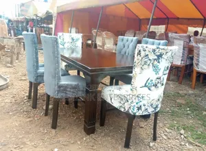 Mixed Fabric Etti Design 6-Seater Dinning Table