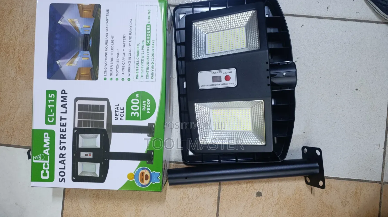 Jsot 300watts Solar Floodlight/300watts Motion Sensor Floodlight