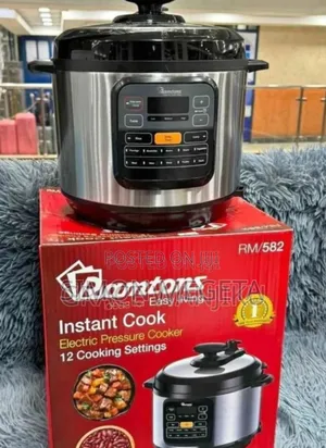 With 12setting- Ramtons Pressure Cooker