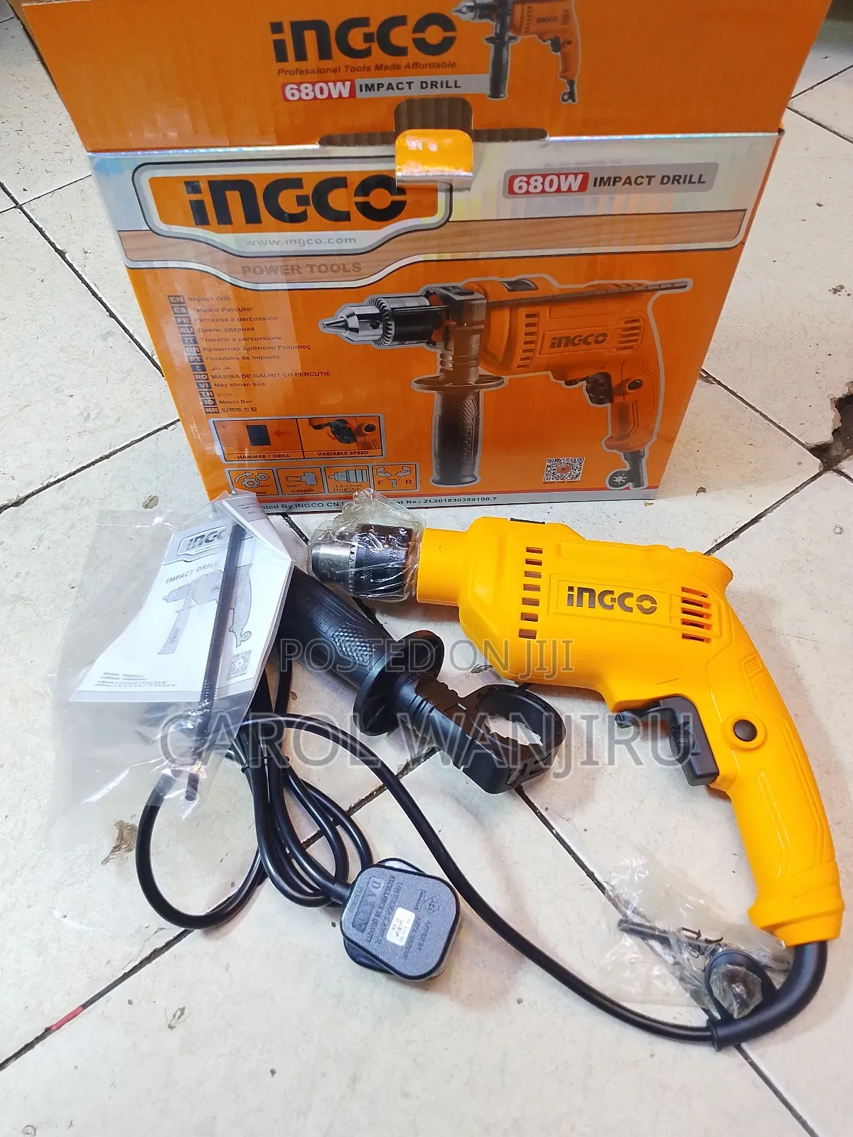 New 680w Ingco Impact Drill/680w Ingco Impact Drill