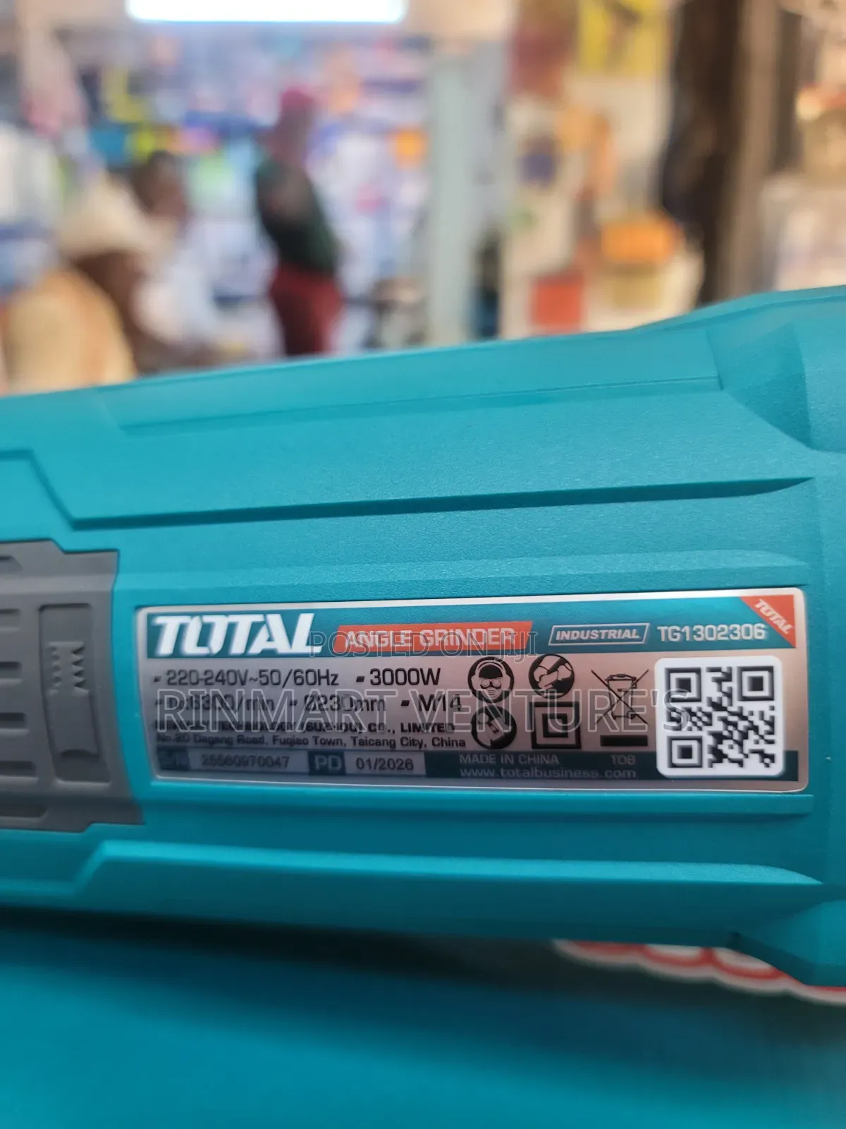 Total Grinder 3000w 9 Inch/Electric Angle Grinder 9"
