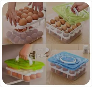 2 Layers 32pc Egg Tray Orgnizer