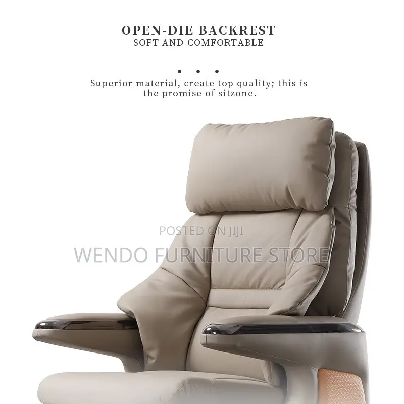 Office Chair : G12 Light Grey and Orange Pu Leather Sovereign Chair