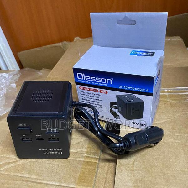 Olesson 1663 150w Travel Car Inverter for Laptops, Phones and Accesso