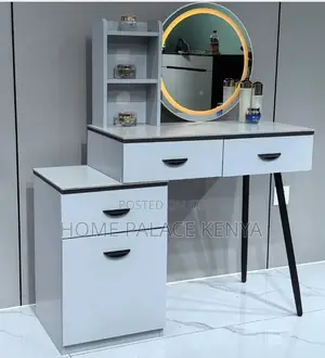 Vanity Dresser: Makeup Vanity Table With Smart Mirror With Storage