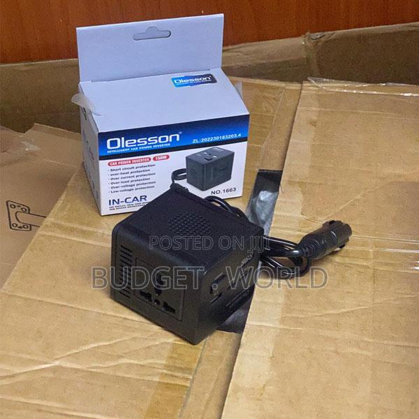 Olesson 1663 150w Vehicle Power Inverter – Dc 12/24v to Ac 220v Conver