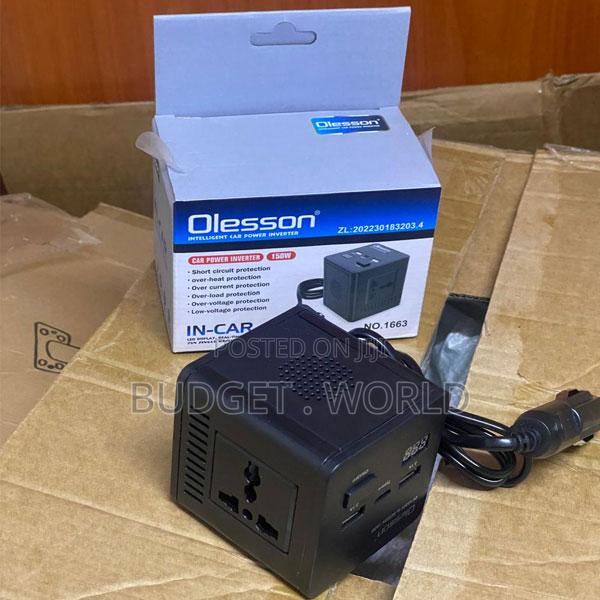 Olesson 1663 Smart Car Inverter 12v/24v to 220v for Travel and Outdoo