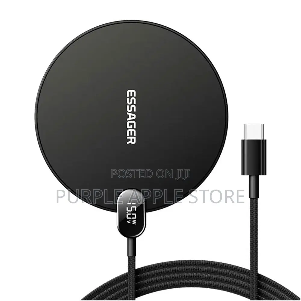 Essager Es-Wx15 15w Wireless Charger Led Display Fast Charging Pad