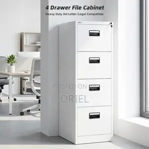 Office Cabinet : Steel 4-Drawer Office Cabinet