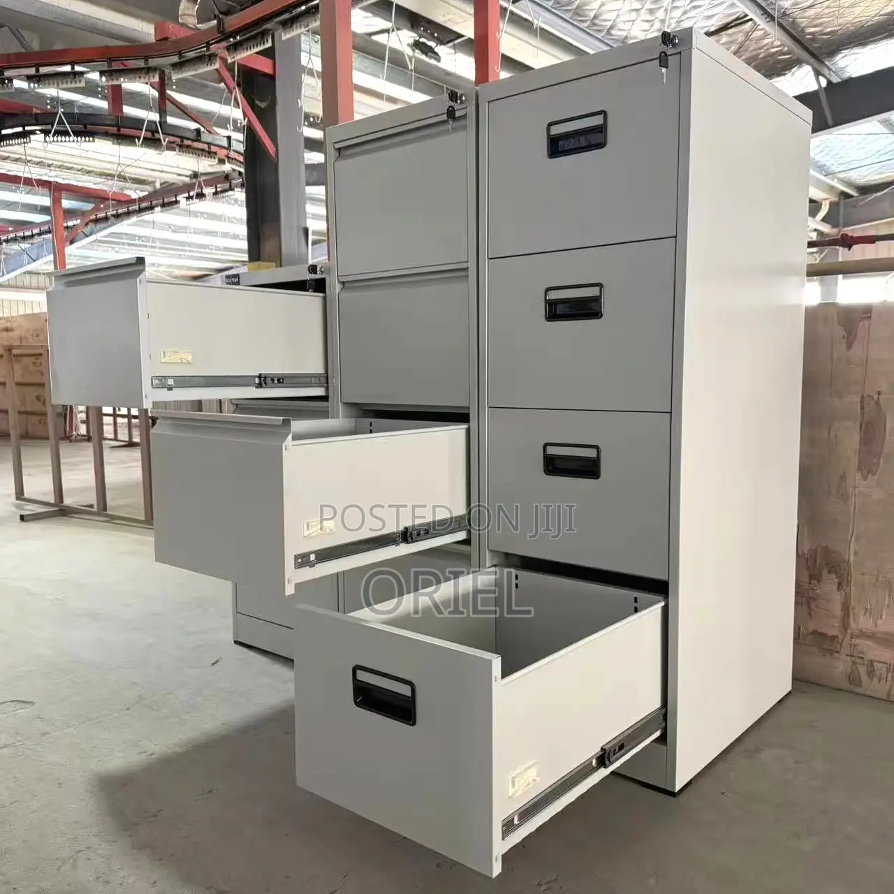 Office Cabinet : Steel 4-Drawer Office Cabinet
