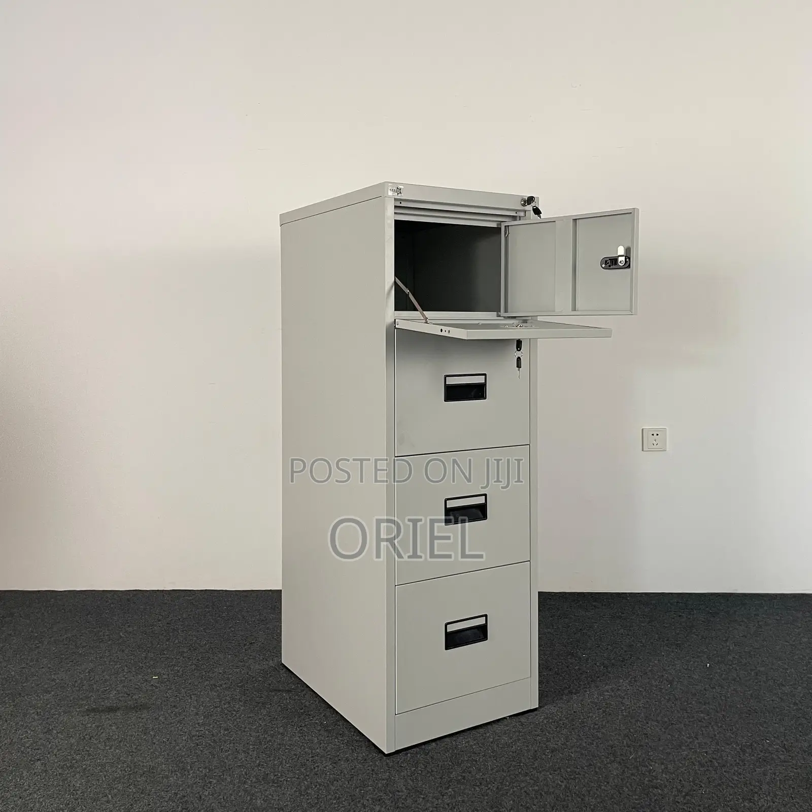 Office Cabinet : Steel 4-Drawer Office Cabinet