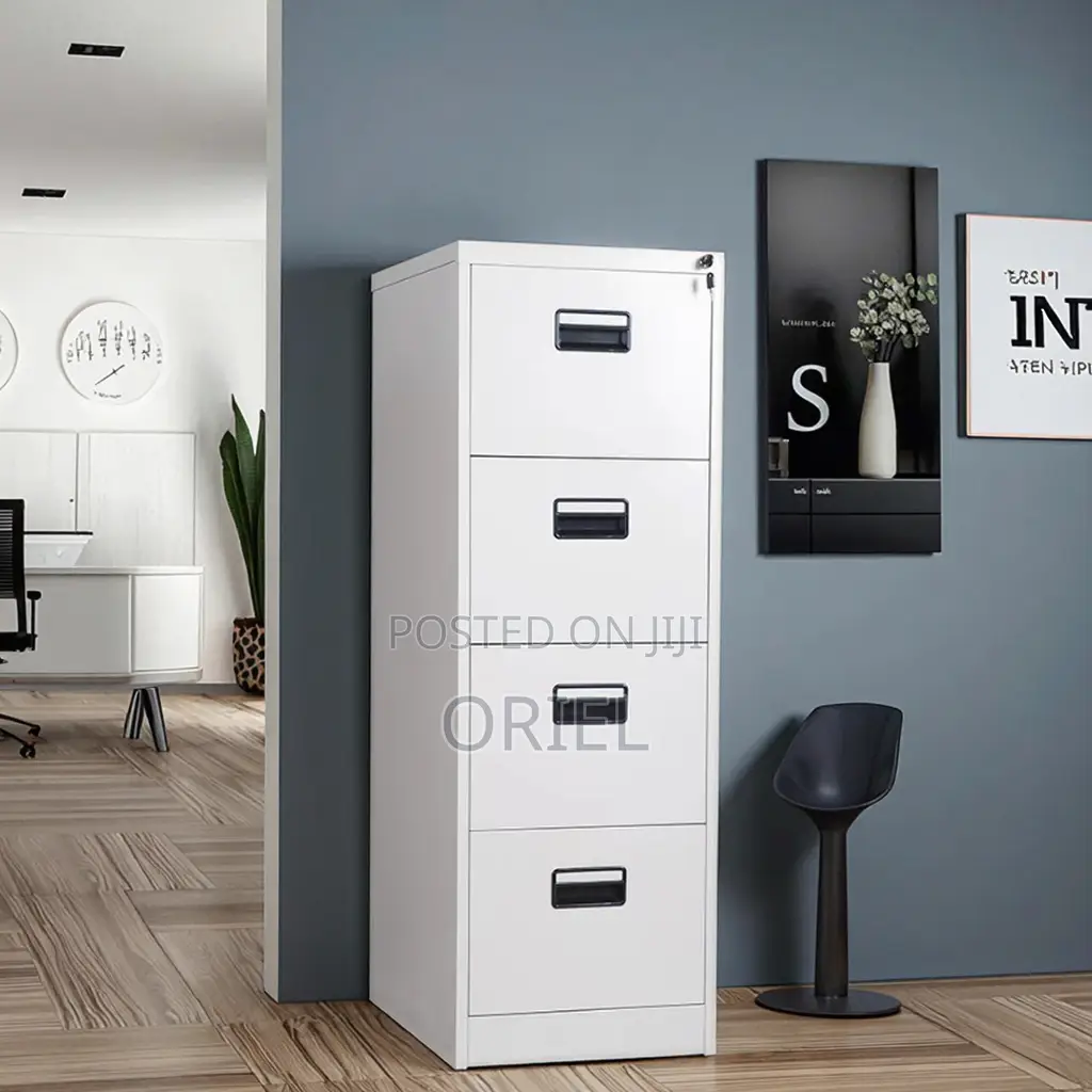 Office Cabinet : Steel 4-Drawer Office Cabinet