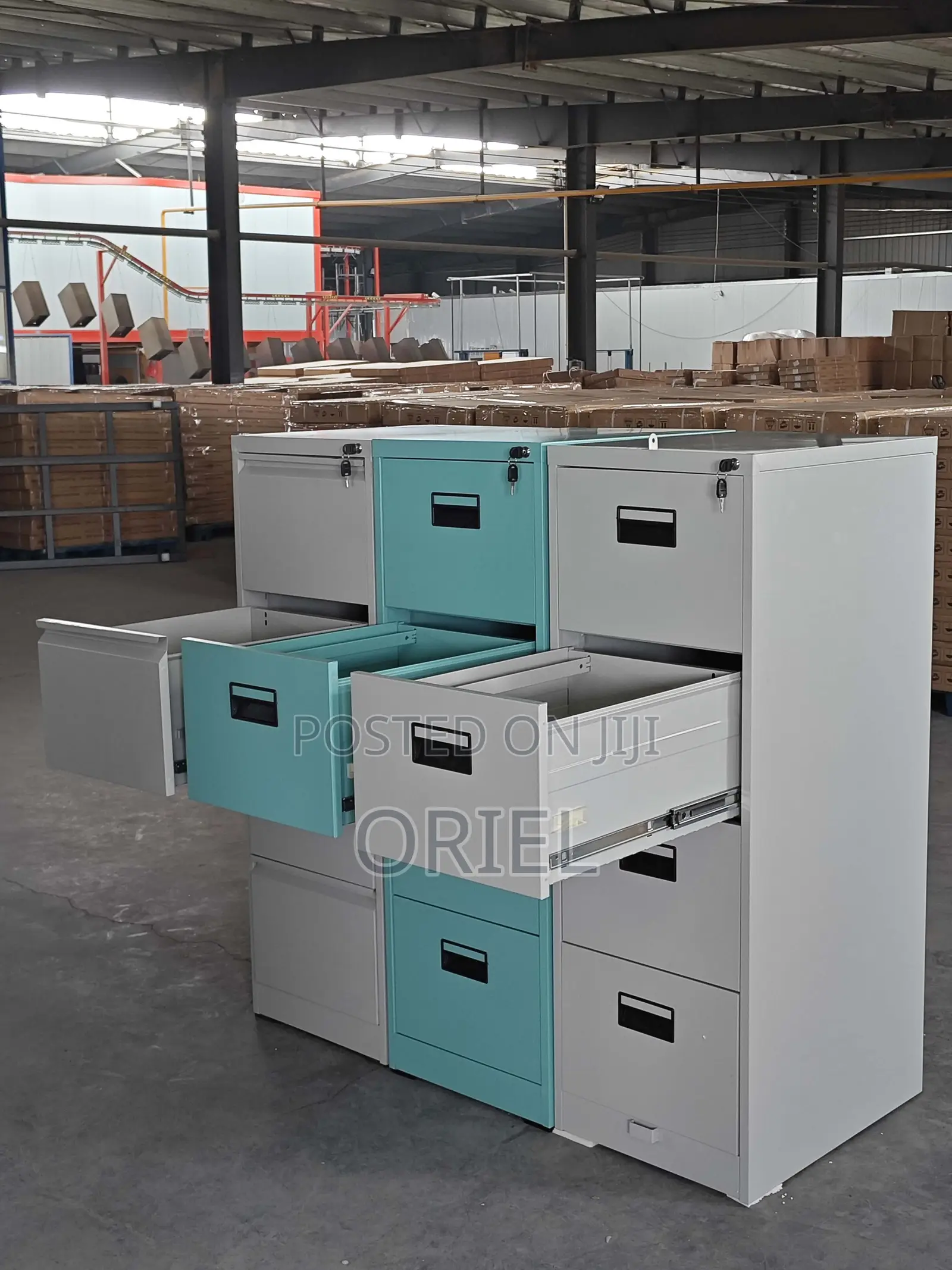 Office Cabinet : Steel 4-Drawer Office Cabinet
