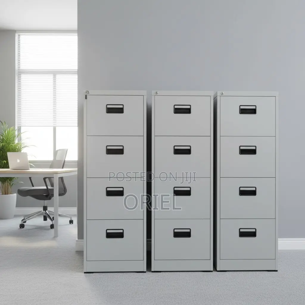 Office Cabinet : Steel 4-Drawer Office Cabinet