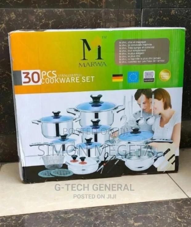 Silver One 30pcs Marwa Cookwares - main view
