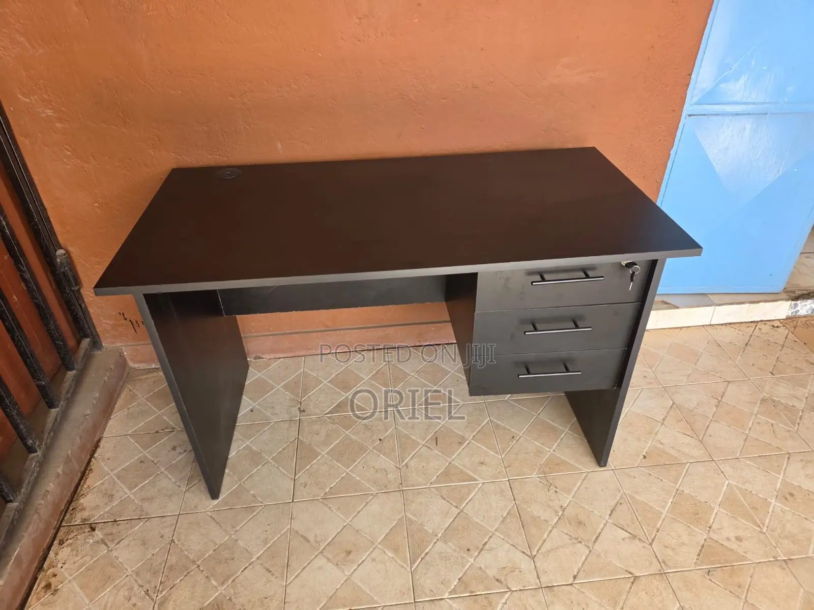 Office Study Desk 120cm With 3-Drawers