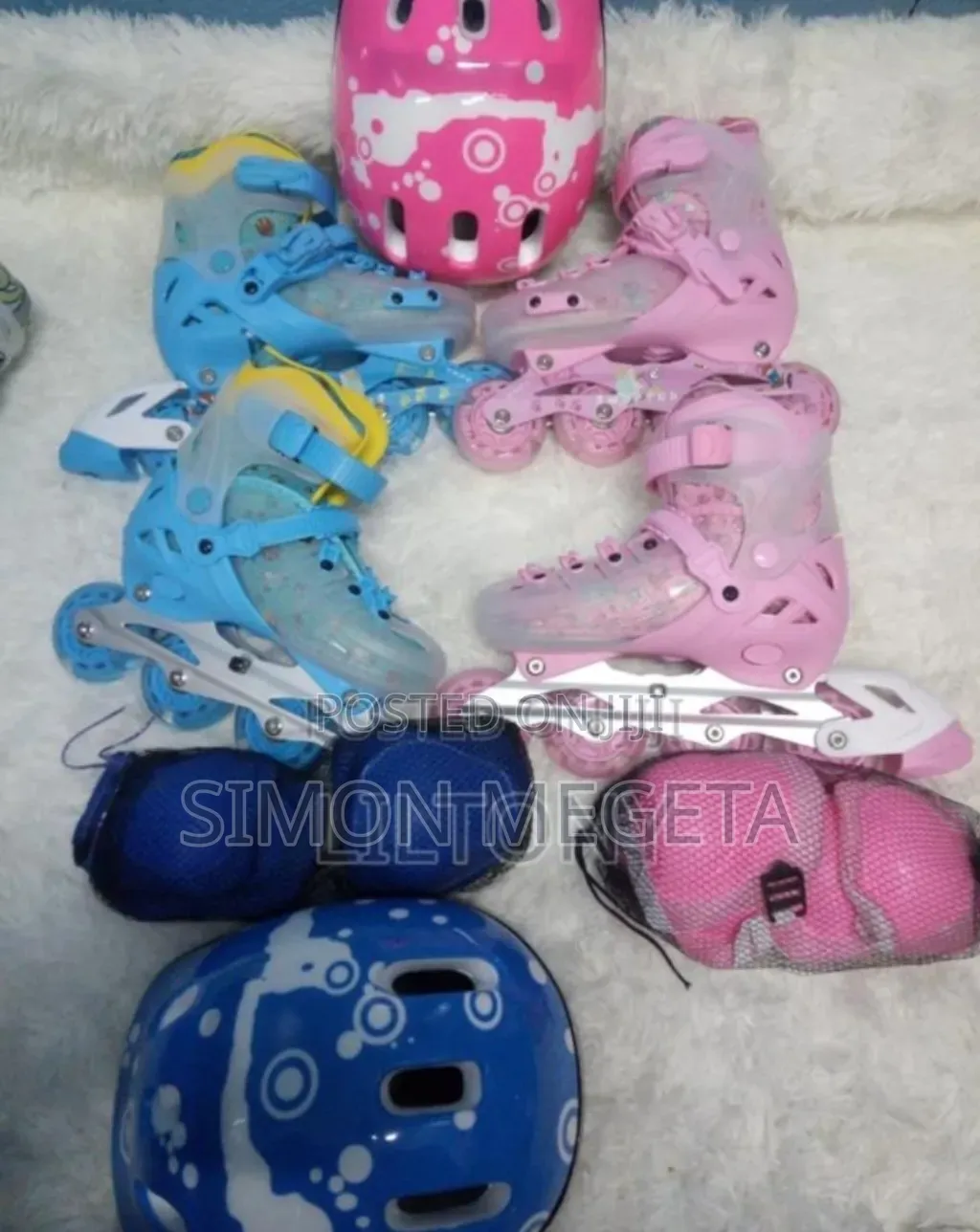 With Helmet. Complete Set Skating Shoes. Plus Guard