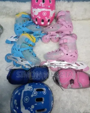 With Helmet. Complete Set Skating Shoes. Plus Guard