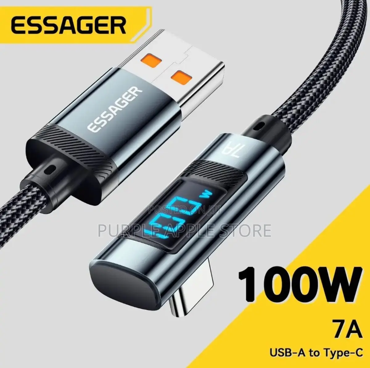 Essager Vast Stars C-C 100w Digital Display Data Cable (2m)