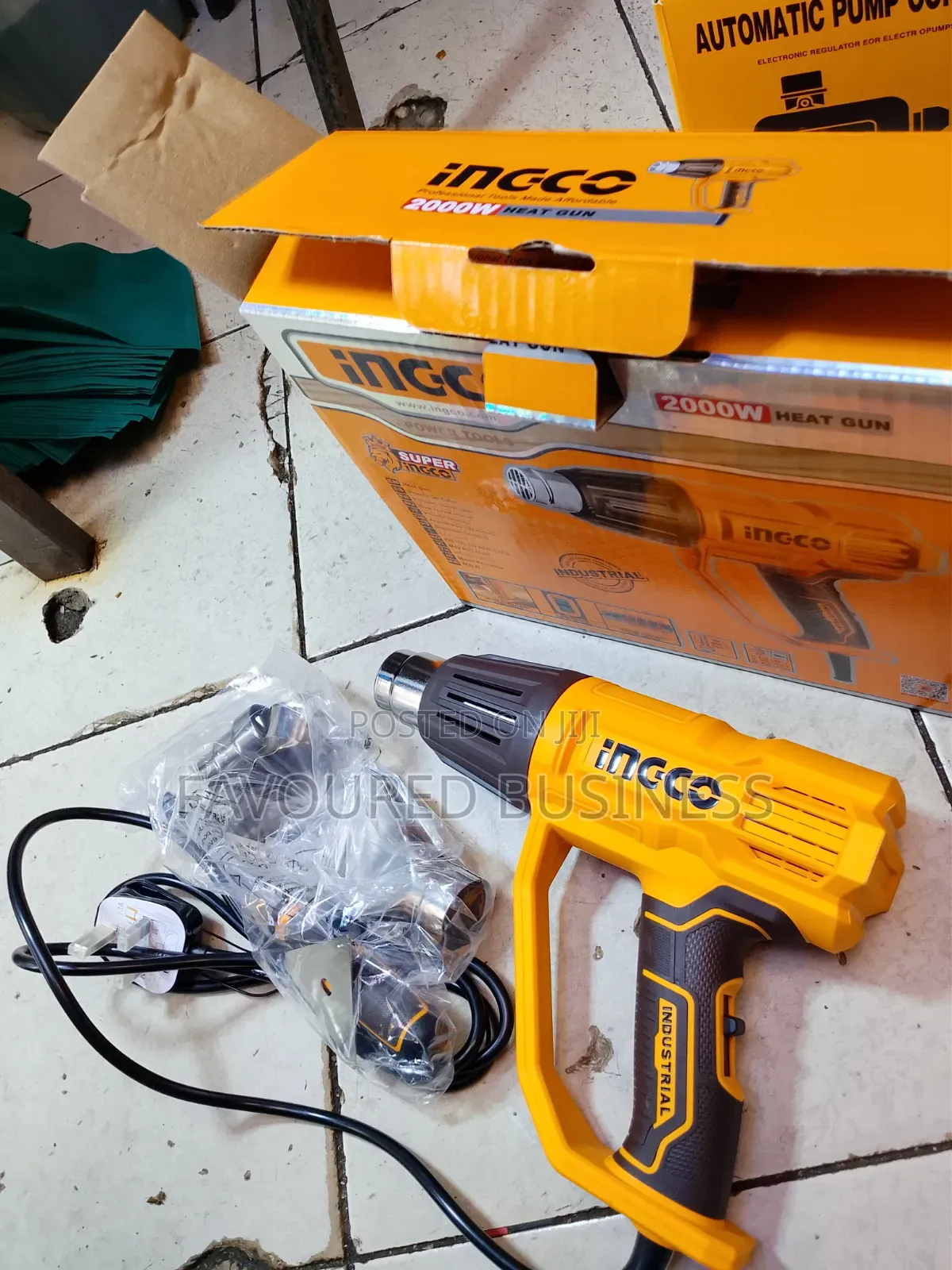 Electric Ingco Heat Gun 2000w/Powerful Air Gun Machine