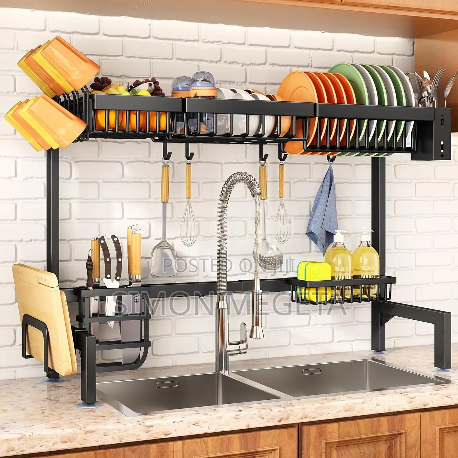 Kitchen Over The Sink Dish Rack