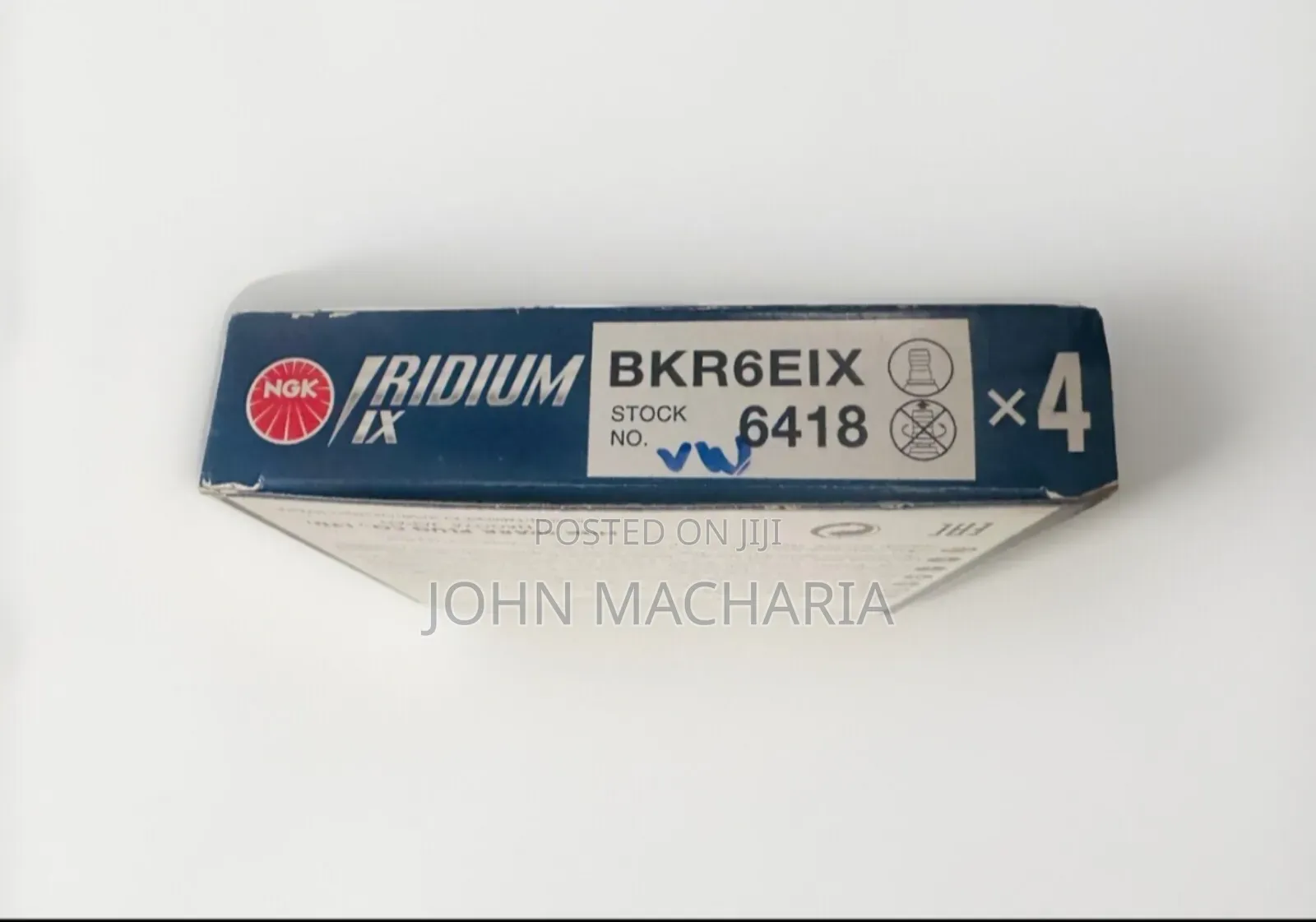 NGK Iridium Bkr6eix Sparkplugs Stock No. 6418