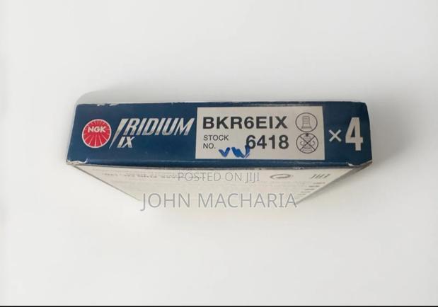 NGK Iridium Bkr6eix Sparkplugs Stock No. 6418 - main view