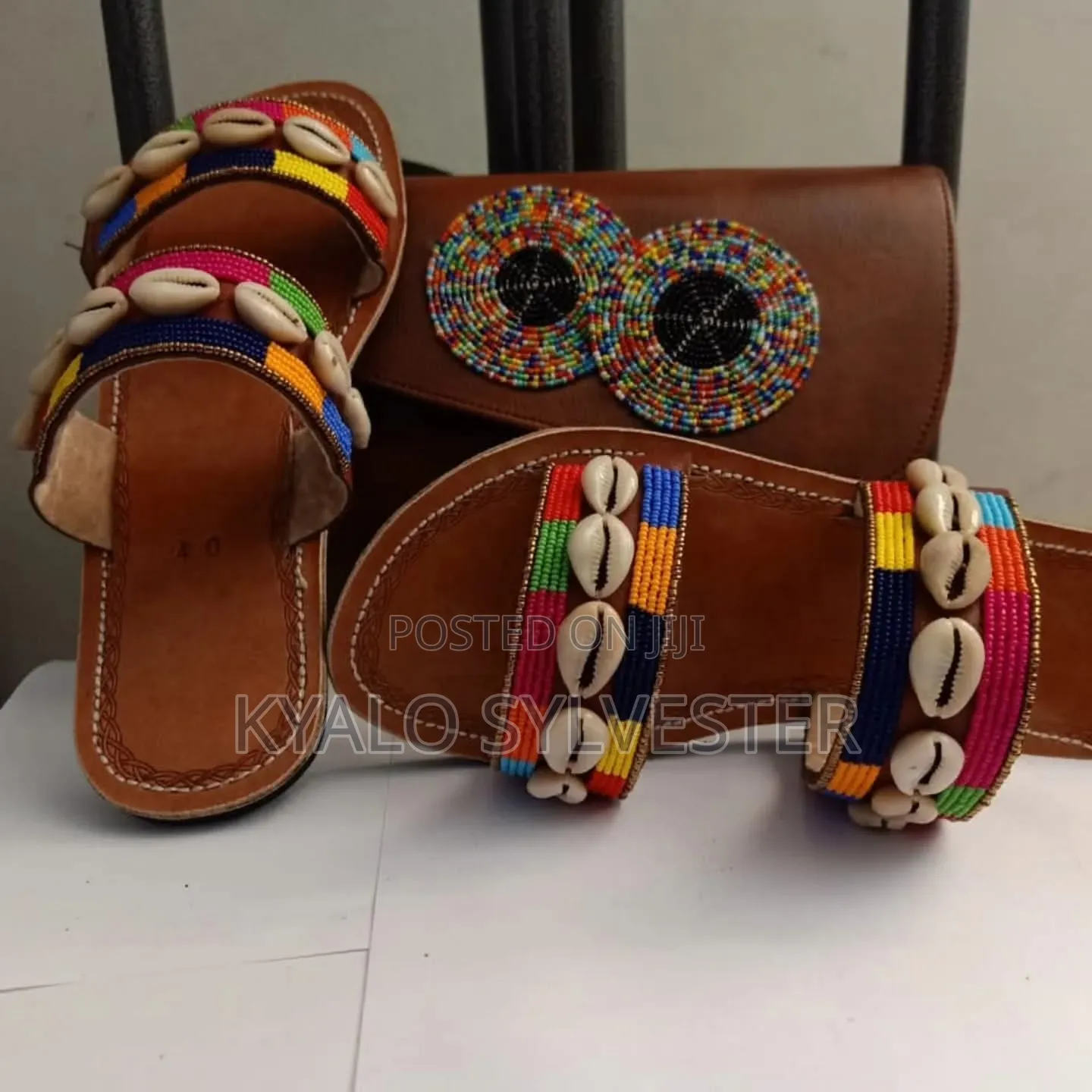 Genuine Leather Shoes and Their Compination Bags