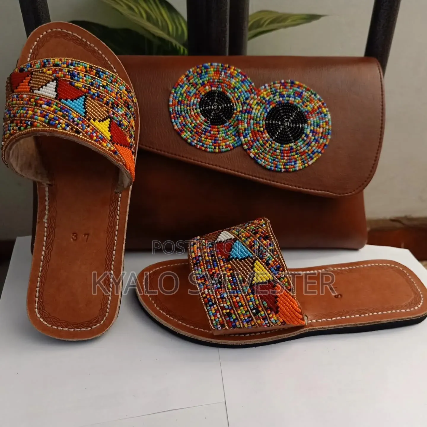 Genuine Leather Shoes and Their Compination Bags