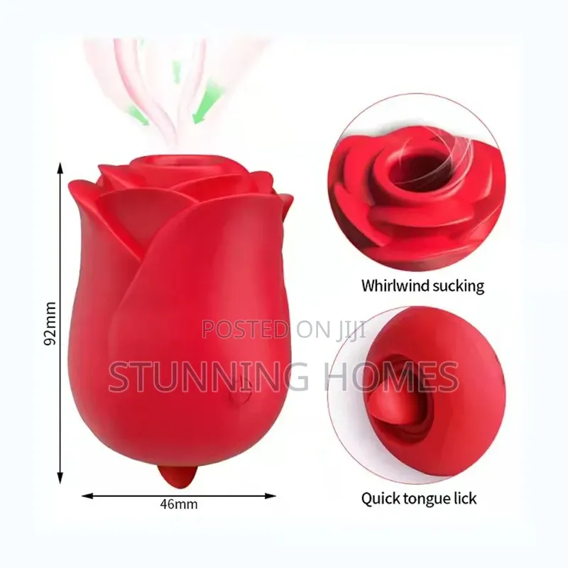 2 in 1 Rose Sucker and Licker Toy