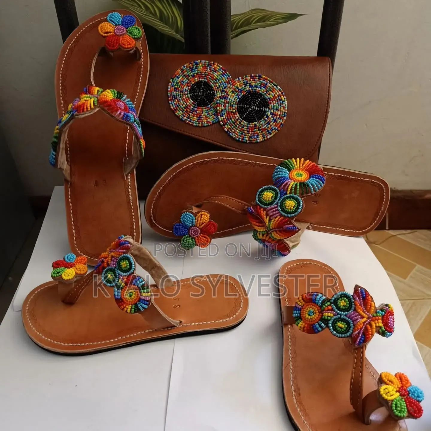Genuine Leather Shoes and Their Compination Bags