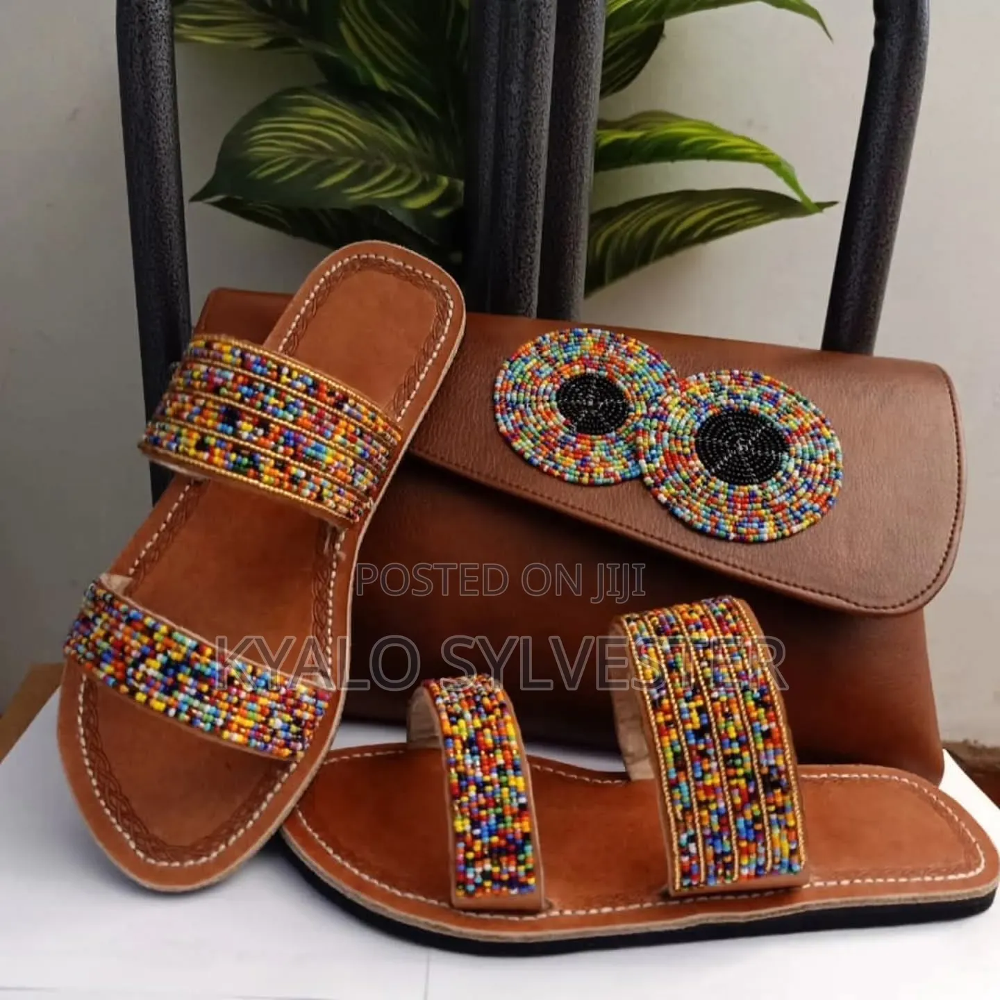 Genuine Leather Shoes and Their Compination Bags