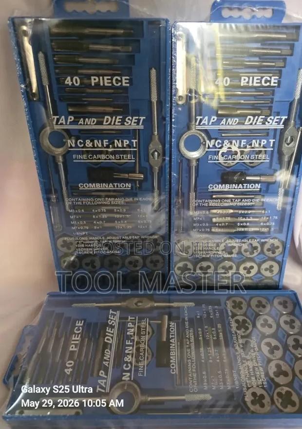 40pc Tap and Die Stock/Quality 40pc Tap and Die Stock Set