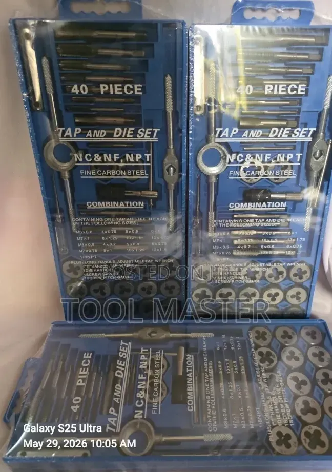 40pc Tap and Die Stock/Quality 40pc Tap and Die Stock Set