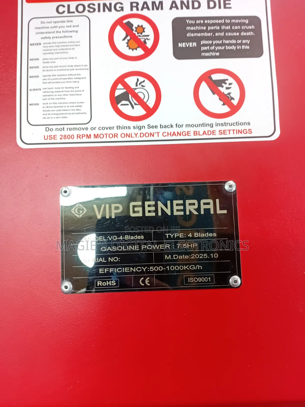 Top Genuine Vip General Chuff Cutter Without Engine